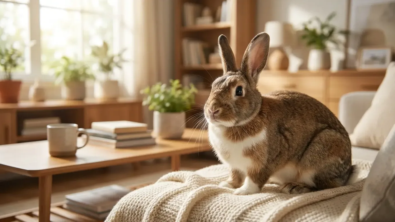 Lapin de compagnie en bonne santé, NAC assurable